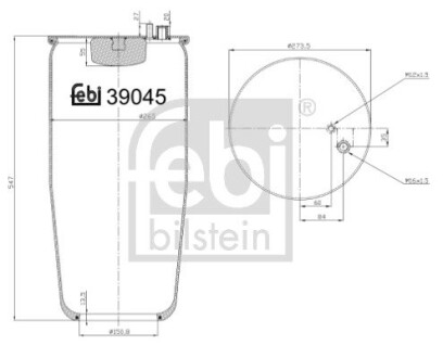 Подушка амортизуюча febi bilstein 39045