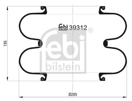 Подушка амортизуюча febi bilstein 39312 (фото 1)