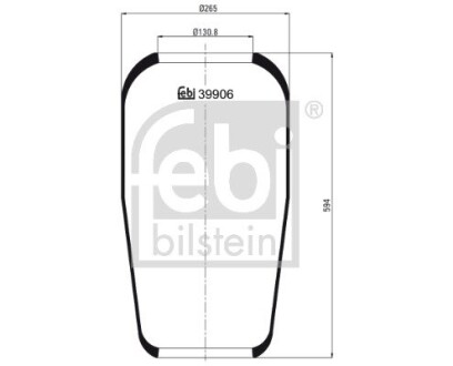 Подушка амортизуюча febi bilstein 39906