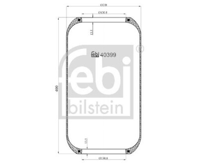 Пневмоподушка febi bilstein 40399