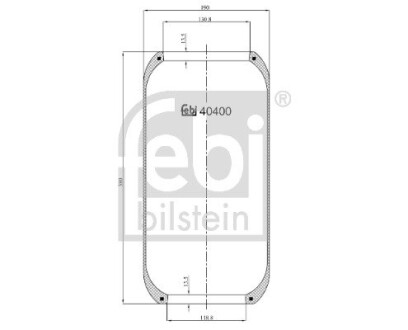 Пневмоподушка febi bilstein 40400