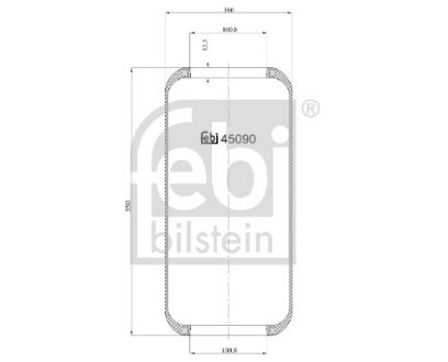 Подушка амортизуюча febi bilstein 45090 (фото 1)