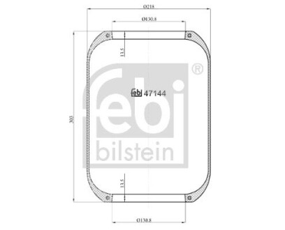 Подушка амортизуюча febi bilstein 47144