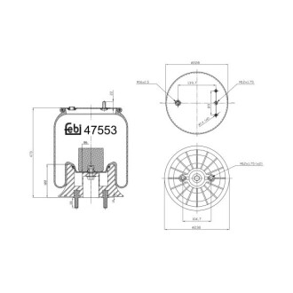 Подушка амортизуюча febi bilstein 47553