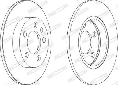 Диск тормозной ferodo ddf1155