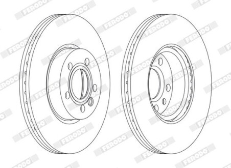 Диск тормозной ferodo ddf1160c