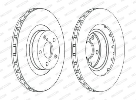 Тормозной диск ferodo ddf1175c