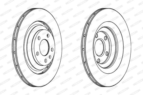 Диск тормозной ferodo ddf1240c