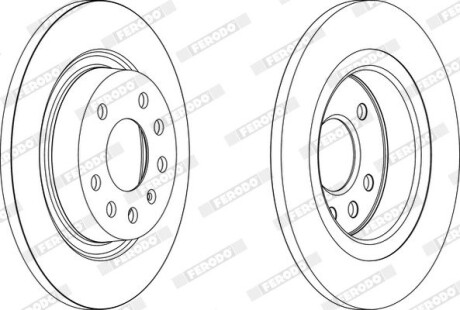 Диск тормозной ferodo ddf1288