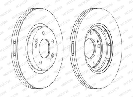 Тормозной диск ferodo ddf1292c