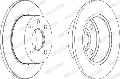 Диск тормозной ferodo ddf135