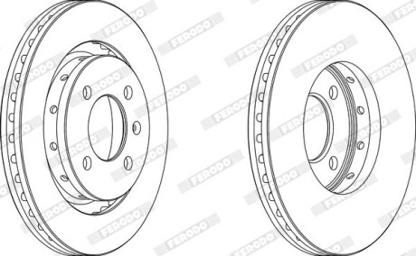Диск тормозной ferodo ddf1365