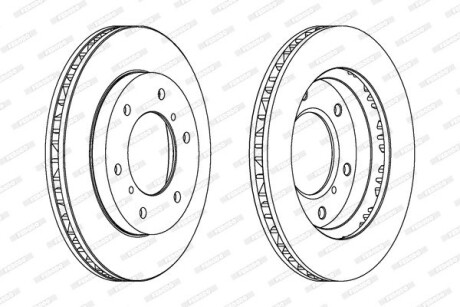 Диск тормозной ferodo ddf1384c