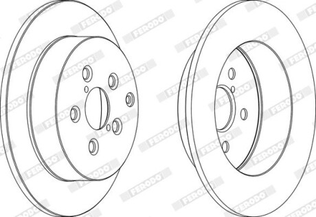 Гальмівний диск ferodo ddf1406