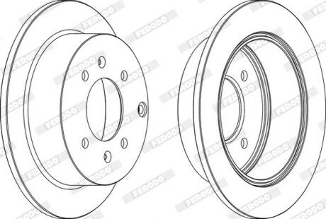 Диск гальмівний ferodo ddf1448