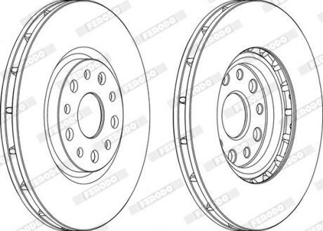 Диск гальмівний ferodo ddf1449
