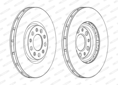 Тормозной диск ferodo ddf1451c