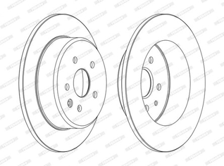 Гальмівний диск ferodo ddf1499c (фото 1)