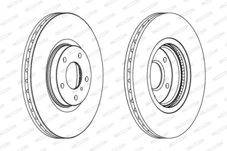 Гальмівний диск ferodo ddf1505c1