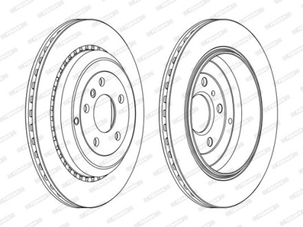 Тормозной диск ferodo ddf1531c