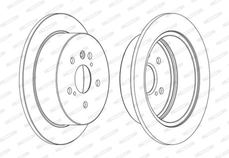 Тормозной диск ferodo ddf1545c