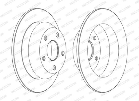 Диск тормозной ferodo ddf1553c