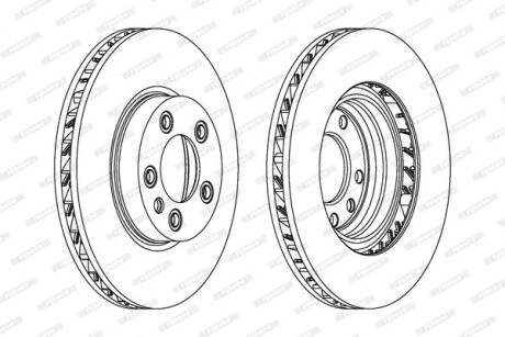 Диск тормозной ferodo ddf1591rc1 (фото 1)