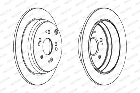 Тормозной диск ferodo ddf1608c