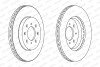 Тормозной диск ferodo ddf1610 (фото 2)