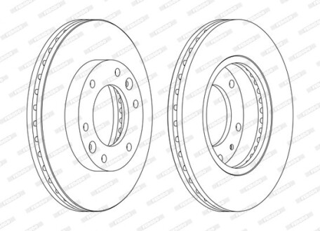 Диск гальмівний ferodo ddf1612c