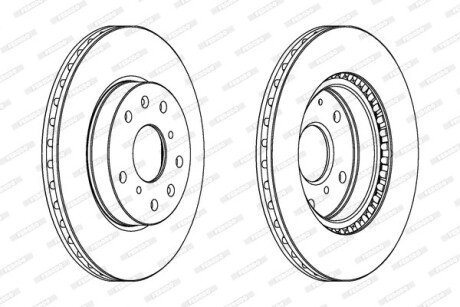 Диск гальмівний ferodo ddf1620c