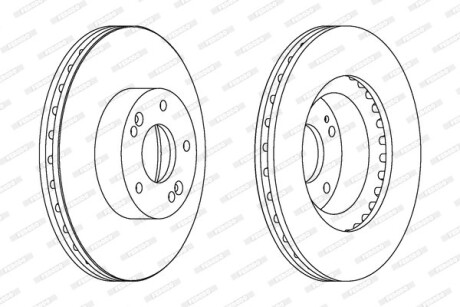 Тормозной диск ferodo ddf1630c