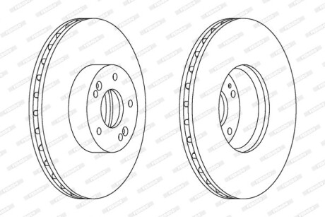 Гальмівний диск ferodo ddf1631c1