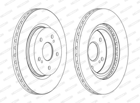 Гальмівний диск ferodo ddf1635c