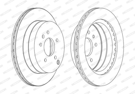 Диск гальмівний ferodo ddf1660c