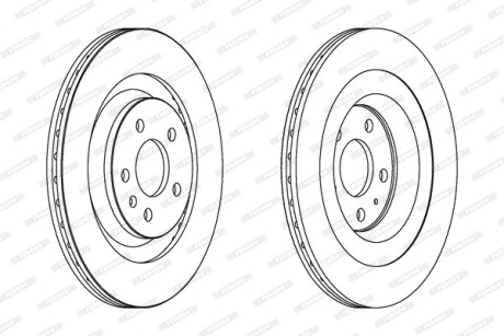 Диск тормозной ferodo ddf1667c