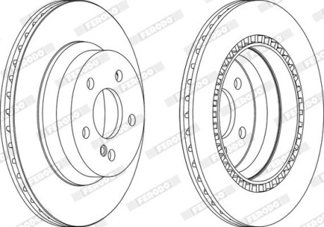 Диск тормозной ferodo ddf1672
