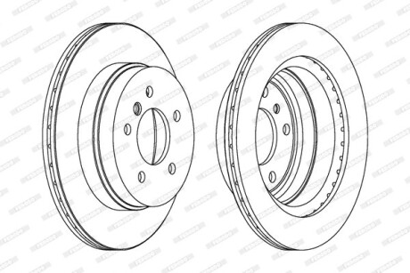 Диск тормозной ferodo ddf1697c