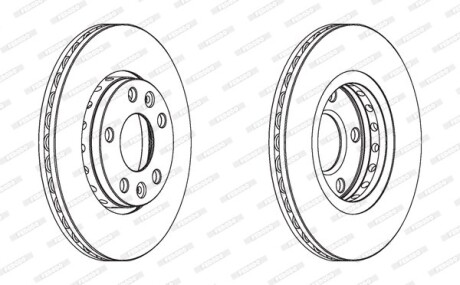 Тормозной диск ferodo ddf1728c