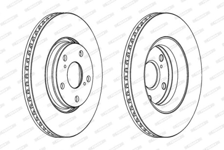 Гальмівний диск ferodo ddf1756c (фото 1)