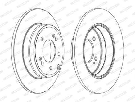 Тормозной диск ferodo ddf1787c (фото 1)