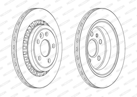 Диск тормозной ferodo ddf1802c