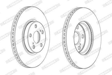 Тормозной диск ferodo ddf1865c