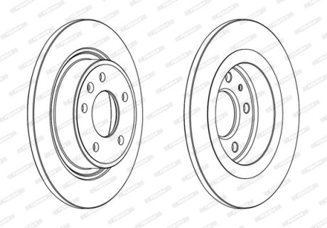Гальмівний диск ferodo ddf1871c