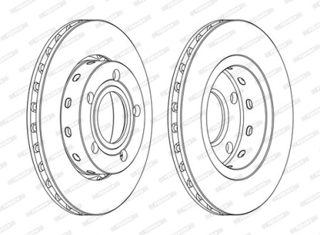 Диск тормозной ferodo ddf1887c