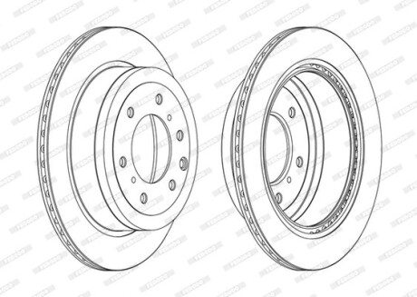 Диск тормозной ferodo ddf1965c