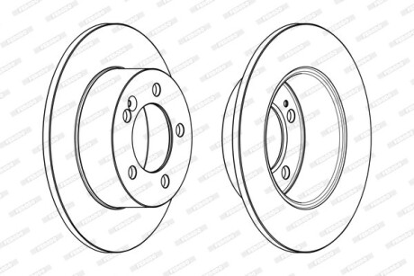 Тормозной диск ferodo ddf1976c