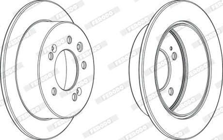 Гальмівний диск ferodo ddf2005c (фото 1)