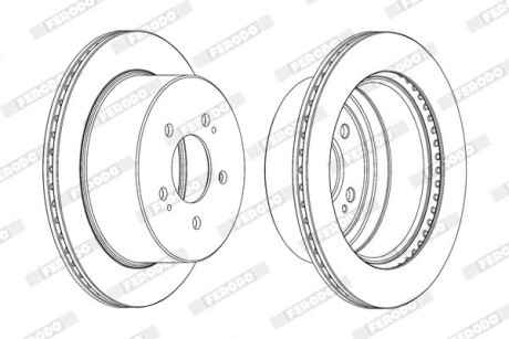 Диск тормозной ferodo ddf2170c