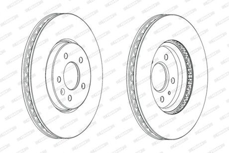 Тормозной диск ferodo ddf2191c1